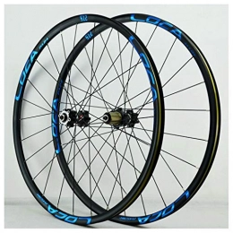HWL Spares 26 Inch MTB Bike Wheelset, Double Wall Cycling Wheels Disc Brake Quick Release Racing Bike Wheel 24 Hole 8 / 9 / 10 / 11 Speed (Color : C, Size : 27.5inch)