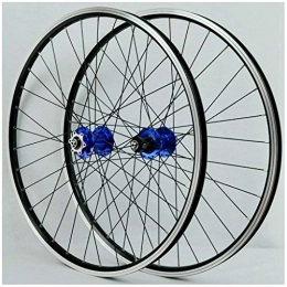 VPPV Mountain Bike Wheel 26 Inch MTB Bike Wheelset, V Brake Double Wall Aluminum Alloy Disc Brake Bicycle Hybrid Wheels Support 7 / 8 / 9 / 10 Speed