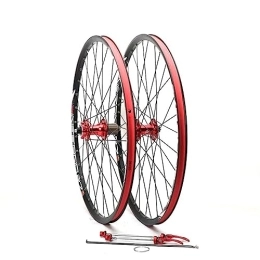 ZFF Mountain Bike Wheel 26 Inch MTB Wheel Set Aluminium Alloy Double Wall Rims Mountain Bike Front & Rear Wheelsets Disc Brake Quick Release 7 8 9 10 11Speeds Freewheel 32 Holes