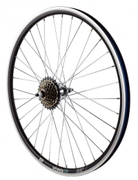 wheelsON Mountain Bike Wheel 26 inch Rear Wheel + 6 spd Shimano Freewheel Hybrid / Mountain Bike Black / Silver Spokes 36H