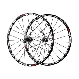 ZFF Mountain Bike Wheel 27.5 / 29 Inch MTB Wheelset Quick Release Disc Brake Mountain Bike Wheels Aluminum Alloy Double Wall Fit 8 / 9 / 10 / 11 Speed Cassette 24 Holes (Color : Svart, Size : 27.5'')