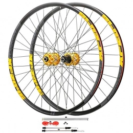 HWL Spares 27.5 Inch MTB Bike Wheelset, Double Wall Quick Release Hybrid Cycling 26 Inch Cycling Wheels Disc Brake 32 Hole 8 9 10 11 Speed (Size : 27.5 inch)
