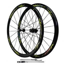 VPPV Mountain Bike Wheel 29 Inch Aluminum Alloy Road Bike Wheelset 700C, V Brake 40MM Clincher Wheel Mountain Bike Front Wheel 45# Spokes for 7 / 8 / 9 / 10 / 11 / 12 Speed (Size : 700C)