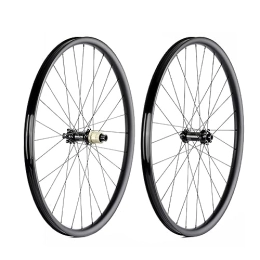 ZCXBHD Mountain Bike Wheel 29" Mountain Bike Wheelsets Carbon Fiber Rim Disc Brake Thru Axle Hub 28H MTB Front Rear Wheels For HG 8-12 XD / MS 12 Speed Freewheel (Color : MS, Size : 100x15 / 142x12mm)