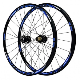 SJHFG Mountain Bike Wheel 29in Bike Wheelset, Double Wall MTB Rim 24H Steel Round Bar V / C Brake Disc Brake Wheel 700C Road Bike