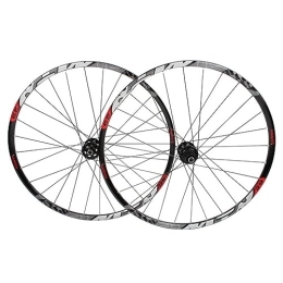 ZFF Mountain Bike Wheel 29inch Mountain Bike Wheel Disc Brake MTB Wheelset QR / thru Axle Aluminum Alloy Double Wall Rim Front 2 Rear 5 Bearings 8 / 9 / 10 / 11 Speed 28 Holes (Color : Svart, Size : 29'' QR)