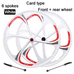 Altruism Mountain Bike Wheel 5spokes 6 Spokes Wheels 26" Inches Mountain Bicycle Wheel Disc Brake Bike Rims Mountain Bike Wheels Magnesium Alloy 26