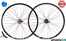 wheelsON Mountain Bike Wheel 650b 27.5'' Wheelset FW+RW MTB QR Disc 6 / 7 Speed 32H Black