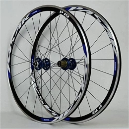 InLiMa Mountain Bike Wheel 700C Road Bicycle Wheel Set, Dual Wall V-brake MTB Wheels With 30MM Hybrid Mountain Wheels, Suitable For 7 / 8 / 9 / 10 Speeds (Color : B, Size : 700C)