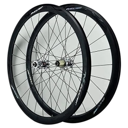 AWJ Mountain Bike Wheel 700C V Brake MTB Bike Wheelset, Aluminum Alloy Disc Brake High 40MM Racing Cycling Wheels for 7 / 8 / 9 / 10 / 11 / 12 Speed Wheel