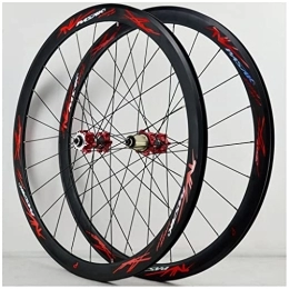 VPPV Mountain Bike Wheel 700C V-brake Road Bike Wheelset 29 Inch, Aluminum Alloy Quick Release 40MM Mountain Bicycle Wheels Cassette Wheel Rim for 7 / 8 / 9 / 10 / 11 Speed (Size : 700C)