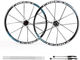 AIFCX Spares AIFCX 26 Inch Bike Wheelset, MTB Cycling Wheels 27.5 Inch Mountain Bike Disc Brake Wheel Set Quick Release 5 Palin Bearing 8 9 10 Speed 100mm, B-27.5inch