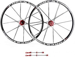 AIFCX Spares AIFCX 26 Inch Bike Wheelset, MTB Cycling Wheels 27.5 Inch Mountain Bike Disc Brake Wheel Set Quick Release 5 Palin Bearing 8 9 10 Speed ​​100mm, C-27.5inch