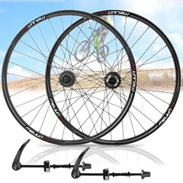 Asiacreate Mountain Bike Wheel Asiacreate 26" Wheels Set Mountain Bike Front And Rear Rim Quick Release Wheel Disc Brake 32H Hub 7 / 8 / 9 / 10 Speed Cassette (Color : Black, Size : 26inch)