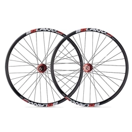 Asiacreate Spares Asiacreate MTB Wheelset 27.5 / 29'' Disc Brake Mountain Bike Wheel Double Layer Alloy Rim Sealed Bearing 32H Hub BOOST For 8 / 9 / 10 / 11 Speed Cassette (Color : Red, Size : 29'')