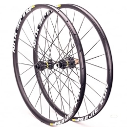 Asiacreate Spares Asiacreate Wheelset 26 27.5 29 Inch MTB Bike Wheelset Center Lock Quick Release / Thru Axle Aluminum Alloy Rim 24 H 8-12 Speed Cassette (Color : Thru Axle, Size : 27.5'')