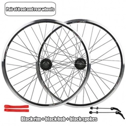 ASUD Spares ASUD 24-inch MTB Mountain Bike Wheelset Wheels Card flywheel Aluminum alloy quick release V brake disc brake wheel single wheel hub