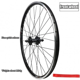 ASUD Spares ASUD 26 inch Silver Front Mountain Bike Wheel - V brake split mountain bike wheel - Quick release