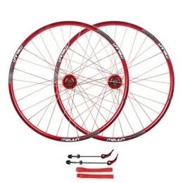 AWJ Mountain Bike Wheel AWJ 26 Inch Mountain Bike Wheel Set, Disc Brake QR for 7 / 8 / 9 / 10 Speed Cassette Flywheel MTB Bicycle Wheel 32 Spoke Road Bicycle Wheel