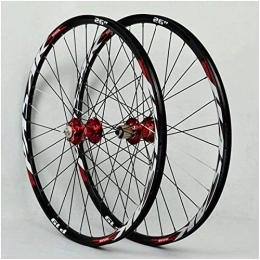 AWJ Mountain Bike Wheel AWJ Mountain Bike Wheel 26 / 27.5 / 29 Inch, Double Wall Rims Cassette Flywheel Sealed Bearing Disc Brake QR 7-11 Speed Bike Wheel Set Wheel