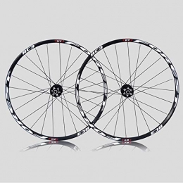 BAIDEFENG Mountain Bike Wheel BAIDEFENG Bicycle Wheelset, RC3-26 Inch Mountain Wheel Set 120 Ring 5 Bearing Bicycle Quick Release Barrel Axle Disc Brake, White