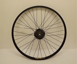 Baldwins Mountain Bike Wheel Baldwins 26" Alloy BLACK NUTTED REAR DISC BRAKE Mountain Bike Wheel & 7 SPEED SHIMANO FREEWHEEL