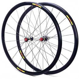 LHLCG Mountain Bike Wheel Bicycle Road Wheel 700C Front 20 Rear 24 Ultra Light Aluminum Alloy Wheel Set Black