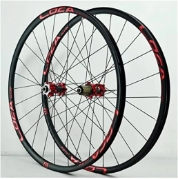 HAENJA Spares Bicycle Wheel Set, Double Walled Aluminum Alloy Road Wheels, 24 Hole Sealed Bearings, Mountain Bike 7-11 Speed Wheelsets (Size : 29 er)