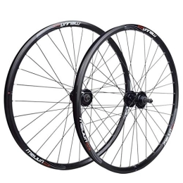 CTRIS Mountain Bike Wheel Bicycle Wheelset 20 / 26 Inch Bicycle Wheelset, Double Wall Wheel Set Aluminum Alloy V / disc Brake Mountain Bike Rotary Hub (Color : Disc brake-b, Size : 26in)