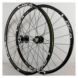 CHICTI Mountain Bike Wheel Bicycle Wheelset 26 27.5 29 In Mountain Disc Bike Wheel Double Layer Alloy Rim MTB Sealed Bearing QR 7 / 8 / 9 / 10 / 11 / 12 Speed 24H (Color : E, Size : 29in)