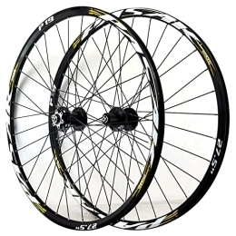 CTRIS Spares Bicycle Wheelset 26 / 27.5 / 29 Inch Bicycle Wheelset, MTB Mountain Bike Front Rear Wheels Set Aluminum Alloy Rim 32H Disc Brake Quick Release Wheelset Fit 7 8 9 10 11 Speed Cassette ( Size : 27.5inch )