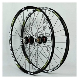 CTRIS Spares Bicycle Wheelset 26" / 27.5" / 29" Inch Mountain Bike Double Wall Wheelset Alloy Wheel Rim Quick Release Disc Brake 7 / 8 / 9 / 10 / 11 Speed 4 Palin Bearing Hub 32H (Color : C, Size : 27.5in)