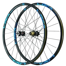CHICTI Mountain Bike Wheel Bicycle Wheelset 26 27.5 29 Inch MTB Double Wall Cycling Wheels Quick Release Sealed Bearings Hub 24 Hole Disc Brake 8 9 10 11 12 Speed (Color : Blue, Size : 29in)