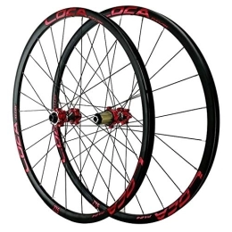 CTRIS Spares Bicycle Wheelset 26 / 27.5 / 29in(700C) Bike Wheels, 12-speed Flywheel Disc Brake Mountain Bike Wheelset 15×100MM-12×142MM (Color : Red, Size : 29in)