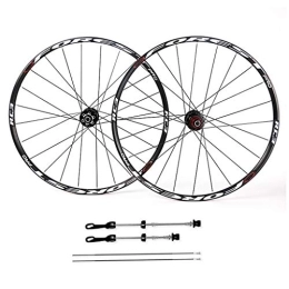 WRNM Spares Bicycle Wheelset 26" 27.5" MTB Cycling Wheelset Alloy Double Wall Disc Brake Front REAR Wheel Sealed Bearings Hub (Color : B, Size : 26inch)