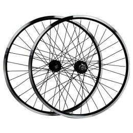 CTRIS Mountain Bike Wheel Bicycle Wheelset 26'' Cycling Wheels, Mountain Bike Disc Brake Hub Double-layer Aluminum Alloy Rim 7-11 Speed Card Flying (Color : Red)