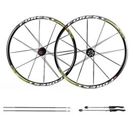 WRNM Spares Bicycle Wheelset 26 Inch Bike Wheelset, MTB Cycling Wheels 27.5 Inch Mountain Bike Disc Brake Wheel Set Quick Release 5 Palin Bearing 8 9 10 Speed 100mm (Color : E, Size : 26inch)