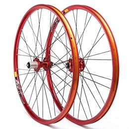 CTRIS Spares Bicycle Wheelset 26 Inch Mountain Bike Wheelset 4 Bearing 11 Speed Disc Brake Quick Release Steel Spokes 28 Holes Bicycle Front Wheel Rear Wheel 1980g (Color : B)