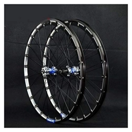 CTRIS Mountain Bike Wheel Bicycle Wheelset 26 Inch Mountain Bike Wheelset Disc Brake 7-12 Speed 4 Palin Bearing Hub Quick Release With Straight Pull Hub 24 Holes (Color : D)