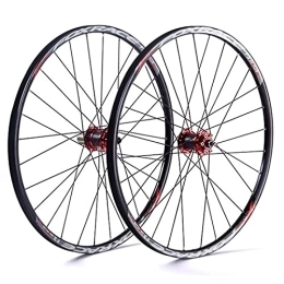 WRNM Spares Bicycle Wheelset 26 Inch Mountain Bike Wheelset, Double Wall Ultralight Carbon Fiber MTB Rim Disc Brake Hybrid 24 Hole Disc 7 8 9 10 Speed 100mm (Color : D, Size : 26inch)