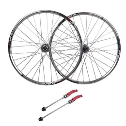 WRNM Spares Bicycle Wheelset 26inch Mountain Bike Wheelset, Double Wall MTB Rim Quick Release V-Brake Hybrid / Mountain Bike Hole Disc 7 8 9 10 Speed (Size : 26inch)