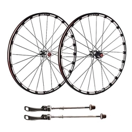 WRNM Spares Bicycle Wheelset 27.5 / 29" Mountain Bike Wheels, Double Wall Quick Release MTB Rim Sealed Bearings Disc 7 8 9 10 Speed (Color : A, Size : 26inch)