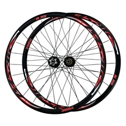 CTRIS Mountain Bike Wheel Bicycle Wheelset 29in Cycling Wheelsets, Off-road Disc Brake / V Brake Double Wall MTB Rim Bike Wheels 7 / 8 / 9 / 10 / 11 Speed Flywheel (Color : Black hub, Size : 700C)