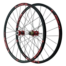CTRIS Spares Bicycle Wheelset Cycling Wheelsets, Mountain Bike Aluminum Alloy Ultralight Rim Quick Release Wheel Standard American Mouth 27.5 Inch Bicycle Wheel (Color : Red, Size : 27.5in)