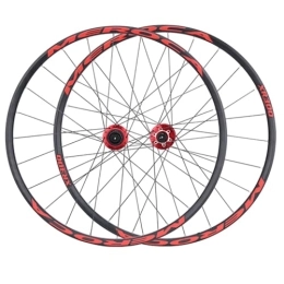  Mountain Bike Wheel Bicycle Wheelset Mountain Bicycle Wheelset 26 27.5 Inch MTB Bike Wheel Set Aluminum Alloy Rim Quick Release Front Rear Wheels 24 Holes For 8 / 9 / 10 / 11 Speed