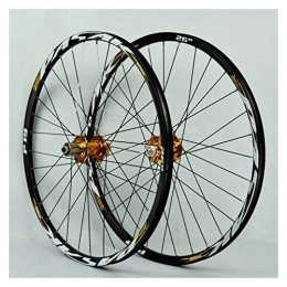 CTRIS Mountain Bike Wheel Bicycle Wheelset Mountain Bike Double Wall Wheelset 26 27.5 29 Inch MTB Wheelsets Rim With QR Disc Brake 7 / 8 / 9 / 10 / 11 Speed 4 Palin Bearing Hub 32H (Color : A, Size : 27.5in)