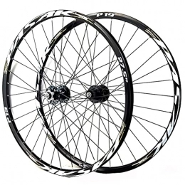 ZYHDDYJ Mountain Bike Wheel Bicycle Wheelset Mountain Bike Wheelset 26" / 27.5" / 29" Disc Brake Quick Release Front Rear Black Bicycle Wheels Aluminum Alloy Rim 32H Fit 7 / 8 / 9 / 10 / 11 Speed Cassette ( Color : D , Size : 27.5inch )
