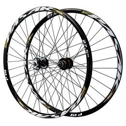 CTRIS Mountain Bike Wheel Bicycle Wheelset Mountain Bike Wheelset 26 / 27.5 / 29 Inch, Aluminum Alloy Rim 32H Disc Brake MTB Wheelset, Quick Release Front Rear Wheels Bike Wheels, Fit 7-11 Speed (Color : E, Size : 27.5inch)