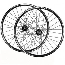 ZYHDDYJ Mountain Bike Wheel Bicycle Wheelset Mountain Bike Wheelset 26 / 27.5 / 29 Inch Disc Brake Quick Release Aluminum Alloy Mountain Cycling Wheels Compatible With 7 / 8 / 9 / 10 / 11 Speed Cassette ( Color : Black , Size : 29inch )