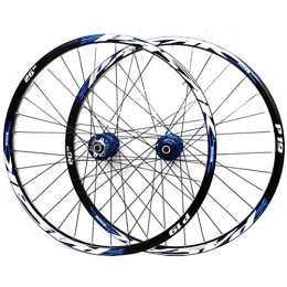 CTRIS Spares Bicycle Wheelset Mountain Bike Wheelset 26 / 27.5 / 29 Inch MTB Double Wall Alloy Rims Disc Brake QR Fiywheel Hubs Sealed Bearing 7-11 Speed 32H (Color : D, Size : 26in)